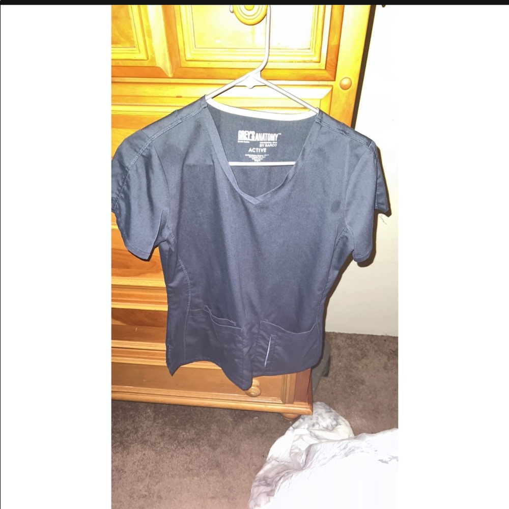 Greys Scrub Top